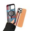 Carbon Fiber Texture Magnetic Phone Case IPhone 17 Pro Max 16 15 14 13 PC Hard Shell Shockproof Anti Scratch