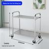 Three-Tier Stainless Steel Meal Cart for Restaurant and Hotel Use