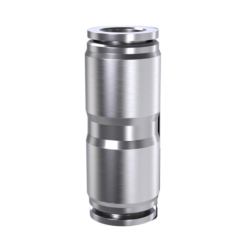Zhuo Ji 304 Stainless Steel Quick Connector: 8mm Pneumatic Hose Reducer for PU/PG Air Source