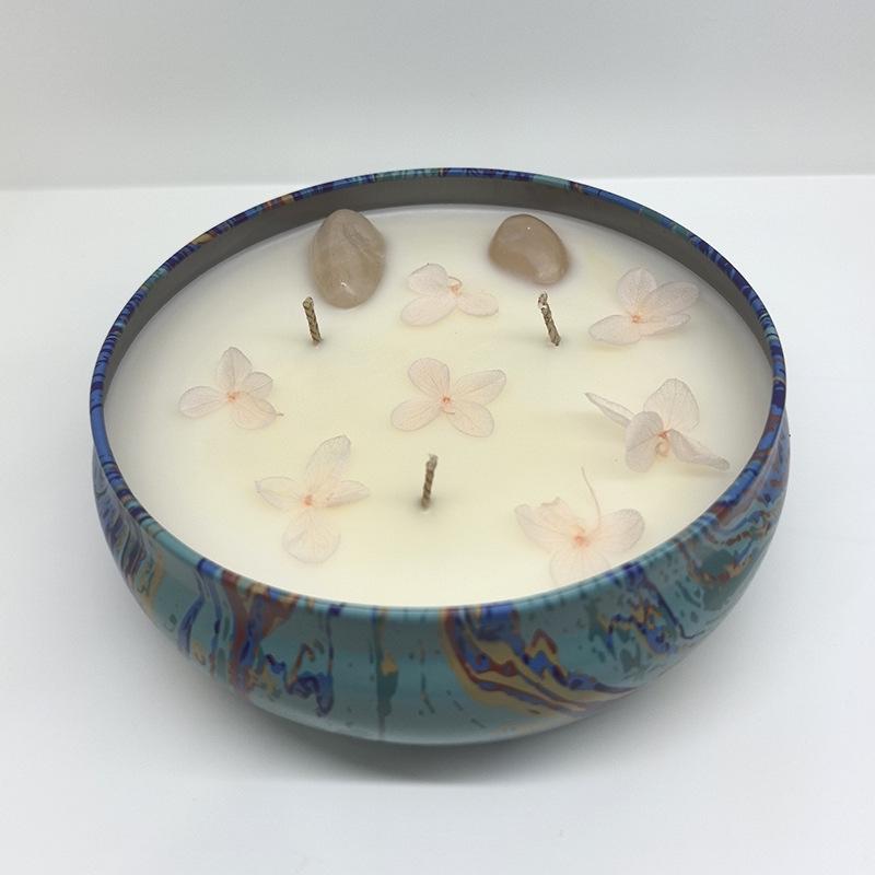 Tinplate Scented Candles for Bedroom & Study - Long-lasting Fragrance & Decorative Romantic Souvenirs.