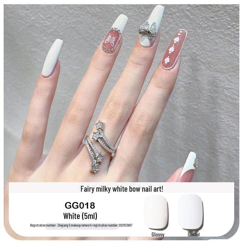 Platinum Haifei Nude Ice Gel Nail Polish - Trendy Transparent Nude from Xiaohongshu