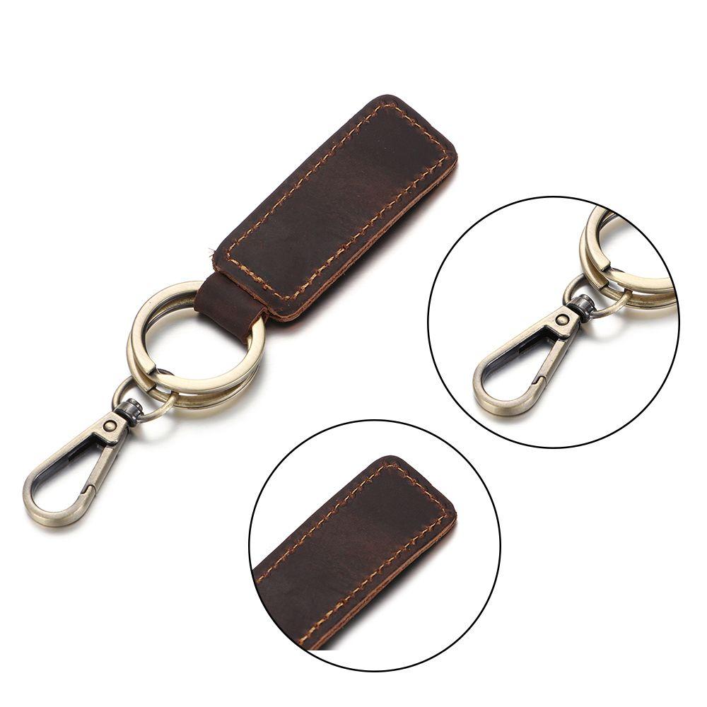 New Gift For Him Friendship Gift Car Key Ring Accessories Bag Pendant Leather Keychain