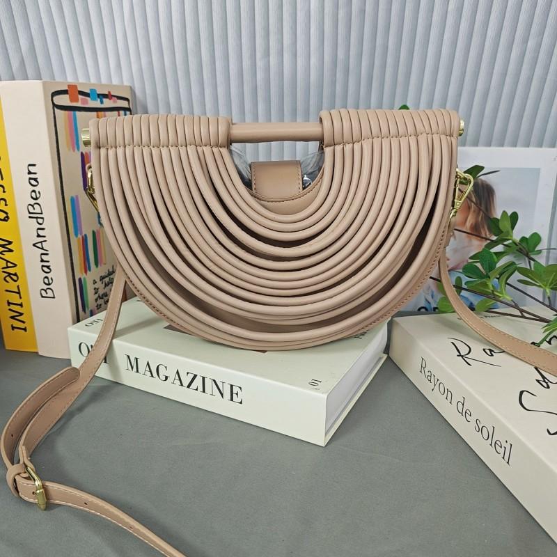 Bags Portable Woven Single-shoulder Diagonal Handbags Female Niche High-end Personalized Fashion
