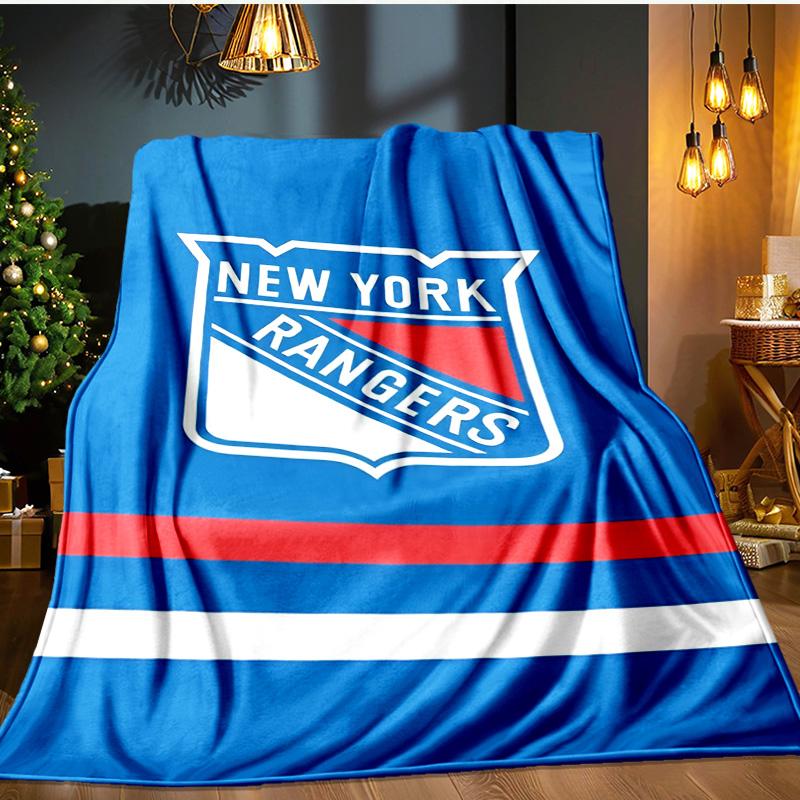New York Crest Blanket Flannel Throw for Sofa, Indoor, Camping, Living Room, Office, Chair, And Bed Soft Birthday Gift