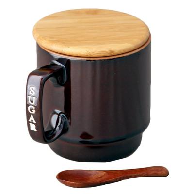 Caneca Pote (com colher) Açúcar Castanho 30662