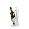 Creative Elegant Lady Resin Figurine Sculpture Modern Art Wine Rack Storage White Girl Figurine Craft Wine Rack Home Decor Gift