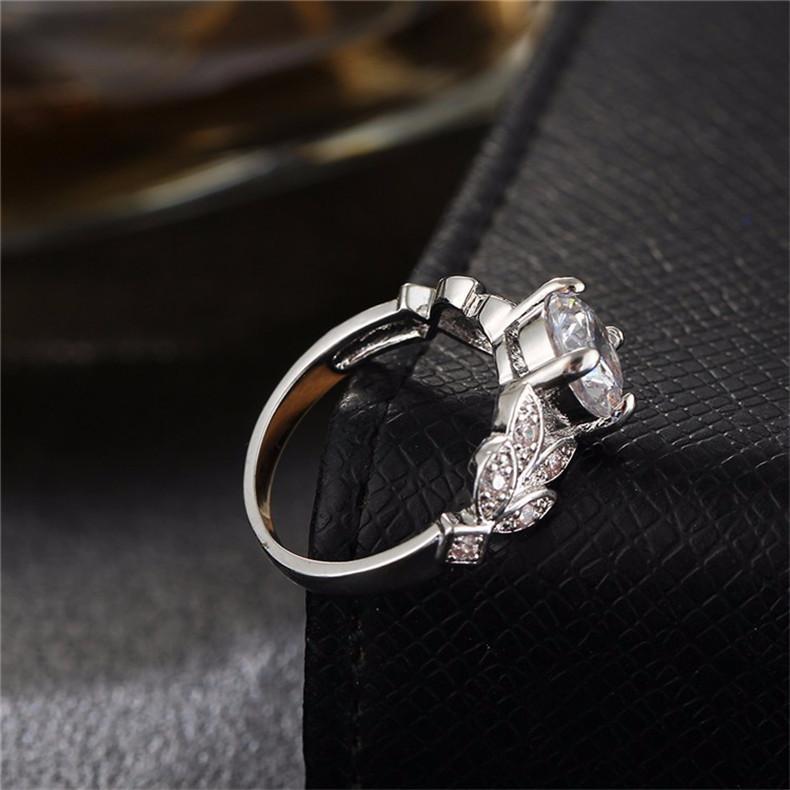 Lindon – bague classique en alliage de cuivre et Zircon, bijoux pour dames, cadeau de fête de promesse de mariage