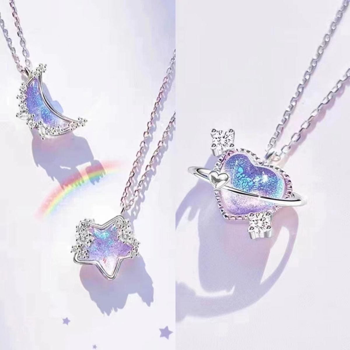 

Три украшения для женского ожерелья. Ожерелья подходят для подарков на день рождения.