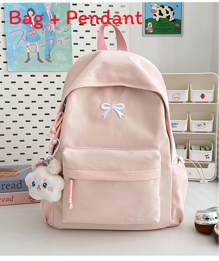 Sweet Candy Color Small Backpack With Nylon For School Use And Daily Commutes