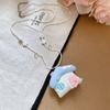 Flower Korean Beaded Necklace Jewelry Clavicle Necklace Pink Blue Bohemian Choker  Women