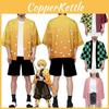 Stylové A Módní Anime Demon Slayer Kimetsu No Yaiba Kamado Nezuko Cosplay Volný Haori Kabát Topy