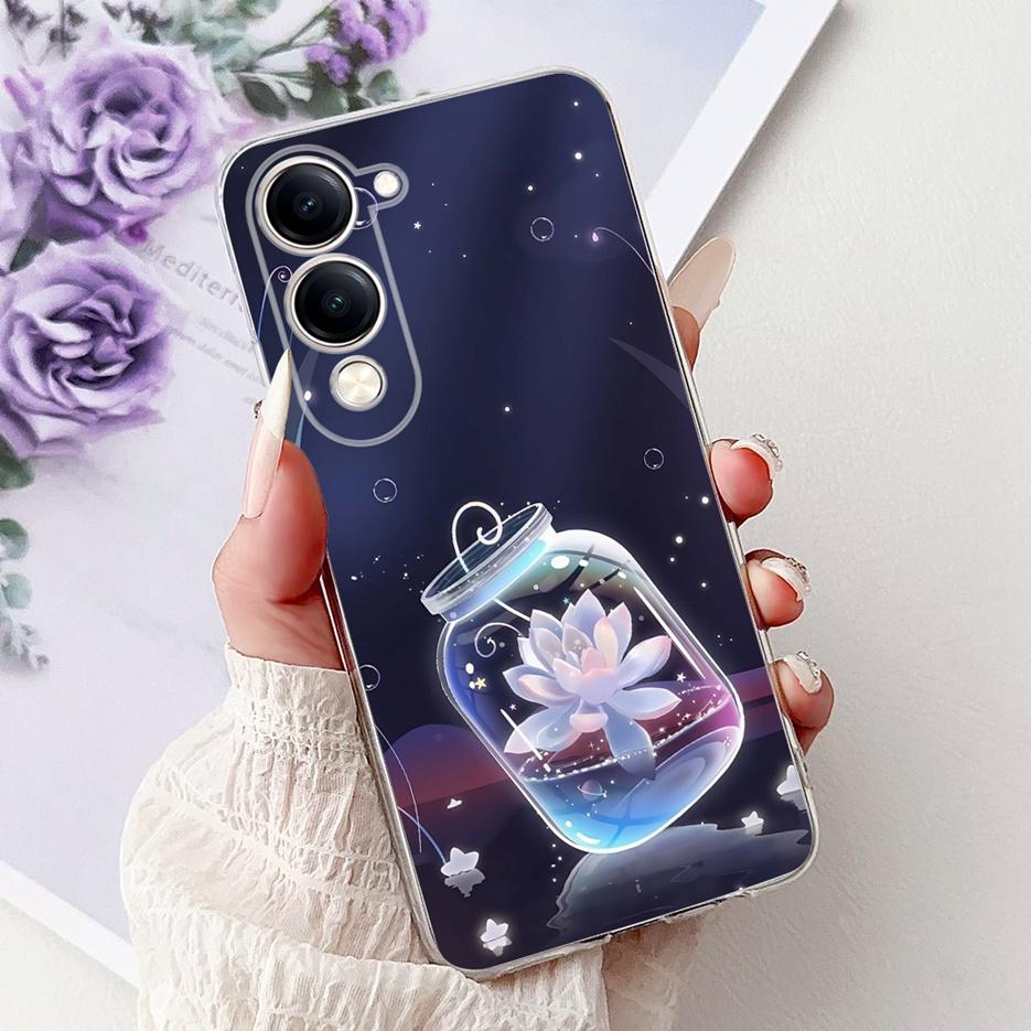 For Vivo Y04 4G Case V2430 Cute Cat White Lion King Painted Cover Soft Slim Phone Case For Vivo Y29s Y 29 s VivoY04 Fundas Coque