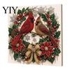 Detailed Resin Faux Diamond Kit Christmas Pearl Art Kit, 20x20cm Xmas Painting DIY Sparkling 3D Craft for Adults, Festive Wall Decor Unique