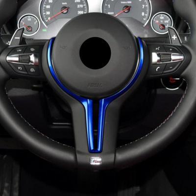 Replacement Steering Wheel Trim For F20 F22 F30 F31 F32 F33 F35 F36 F10 F06 F12 F13 F15 F16 Carbon Fiber Red Blue Black