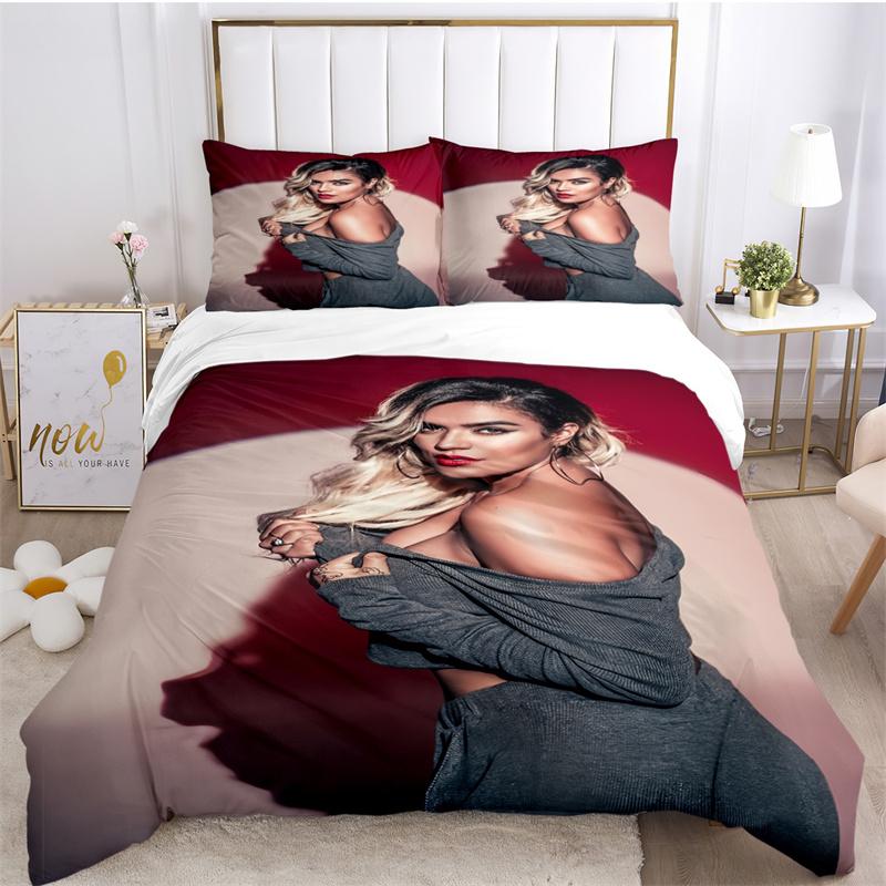 Sexy Karol G Singer All Season Duvet Cover Comforter Bedding set Soft Quilt Cover and Pillowcases Teens Single/Double/Queen/King