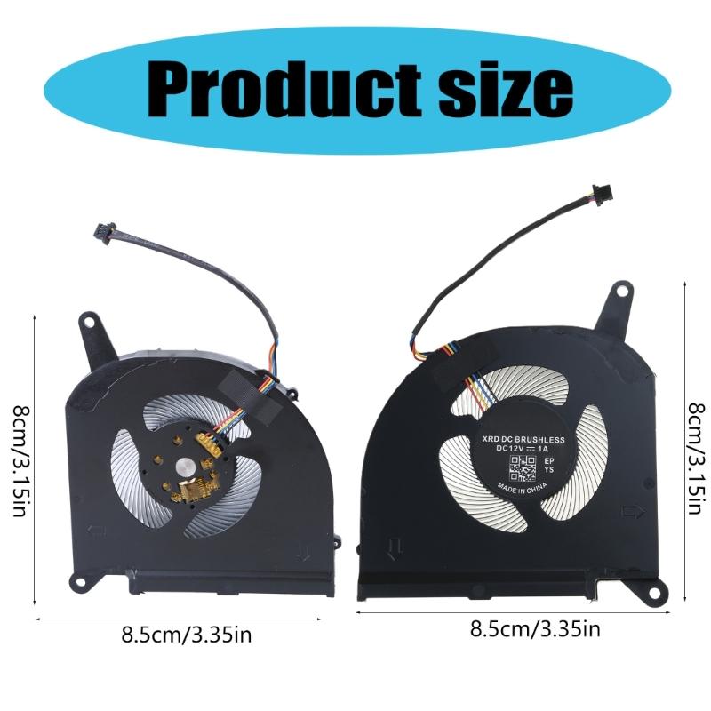 CPU+GPU Cooling Fan Replacement Laptop Cooling Radiator For Aorus 15G 15P 17G 17P RX5G RX7G RP77 DFSCK22D05883Q