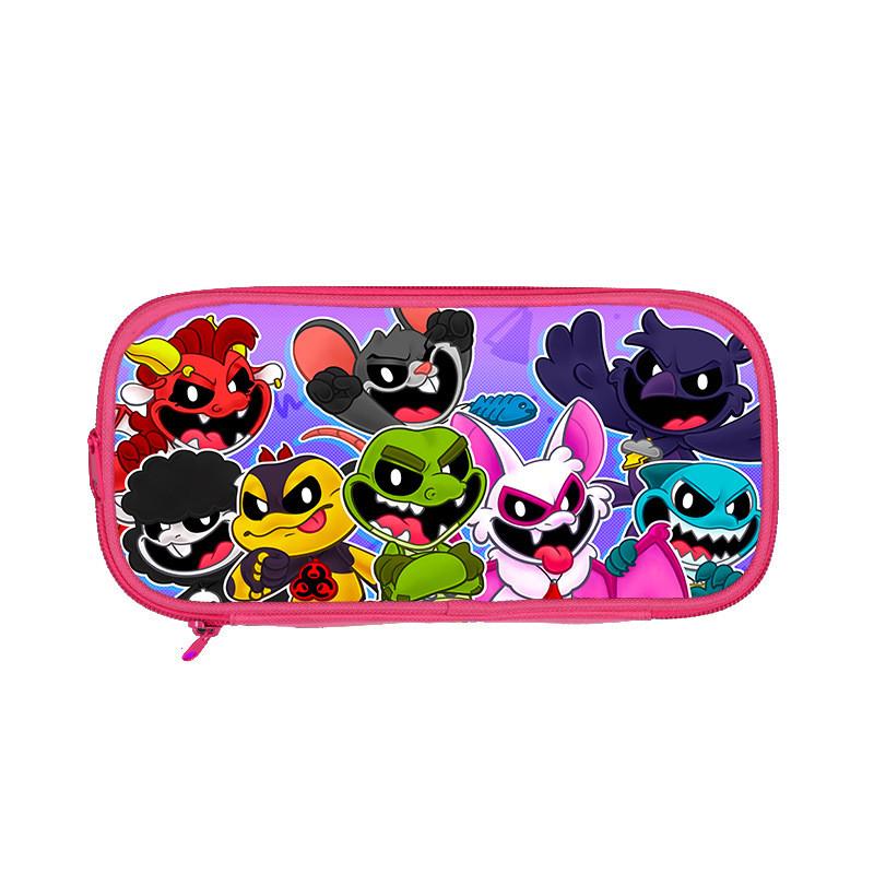 Nightmare Critters Double Layer Pencil Case With Nylon Material For Students And Kids