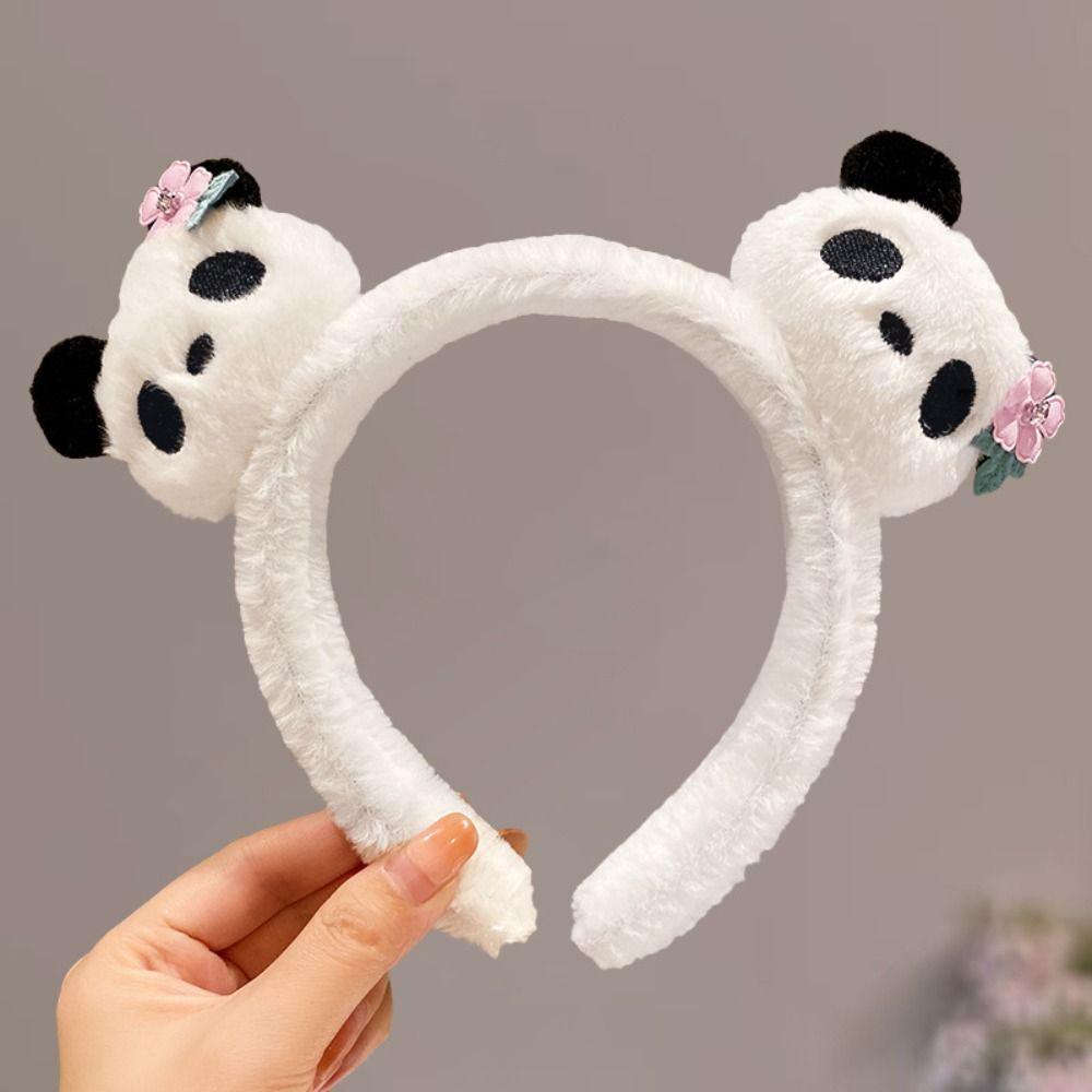 Zoo Hair Clip Cartoon Hair Band Cute Plush Doll Hair Hoop Fashion Panda Headband  Children