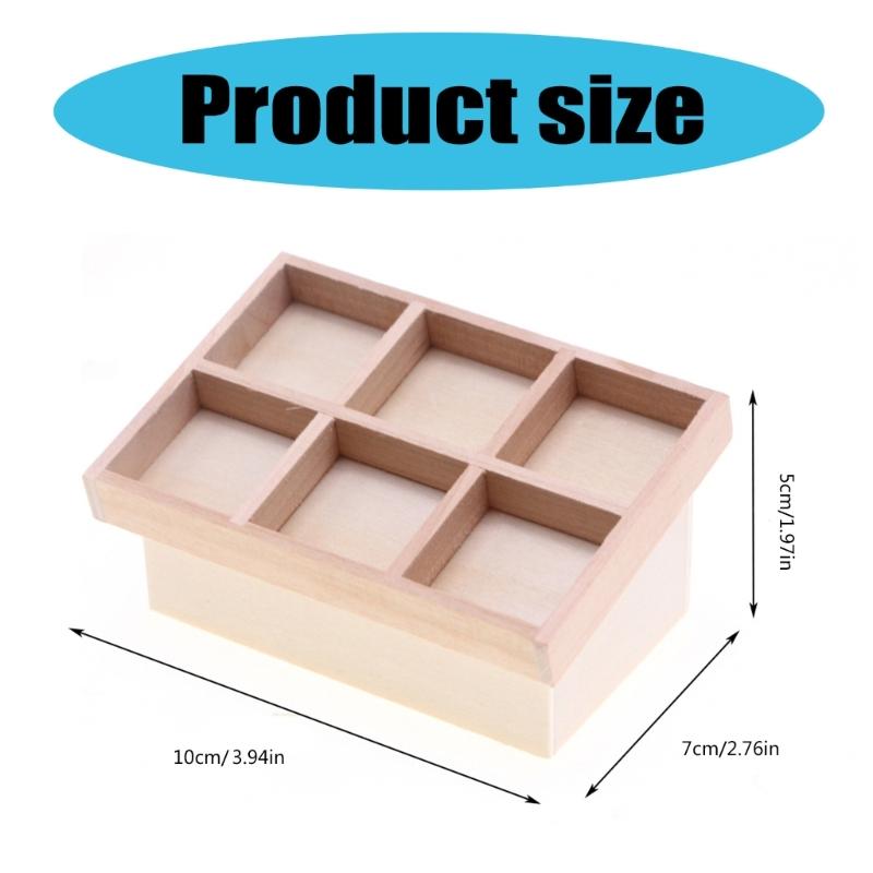 Market Fruit Shelf Miniature Stall Shelf Model Grocery Store Accessories Role Play Supermarket for Market Doll House