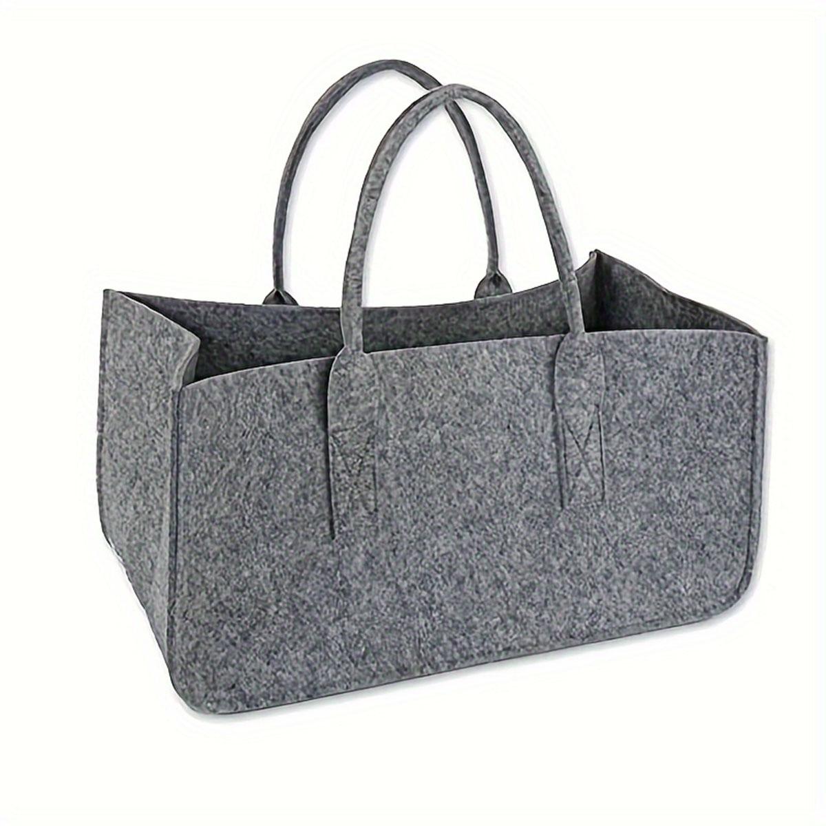 Felt handbag, gift bag, advertising promotion, gift storage bag, thickened felt shopping bag темно серый