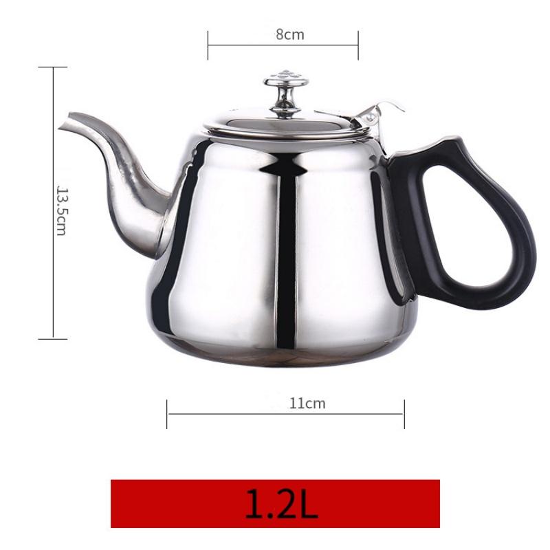 

Tea Kettle 1.5l Stainless Steel Kettle Coffee Kettle 2l Tea Strainer For Restaurant Cafe Everyday Use 4-5L