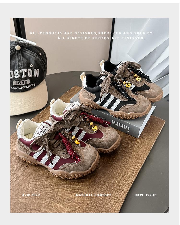 Children's Sports Shoes 2025 Autumn and Winter New Factory Classmates Boys Dad Shoes Casual Board Shoes Forrest Gump Shoes