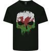 Wales Skull Welsh Gym Biker Flag Unisexs Light Cotton TShirt