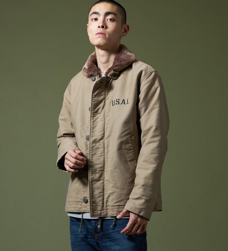 Alpha Industries Deck Jungle Khaki N-1 Jacket, Cloth, TA1717, Men's, TA1717-035,