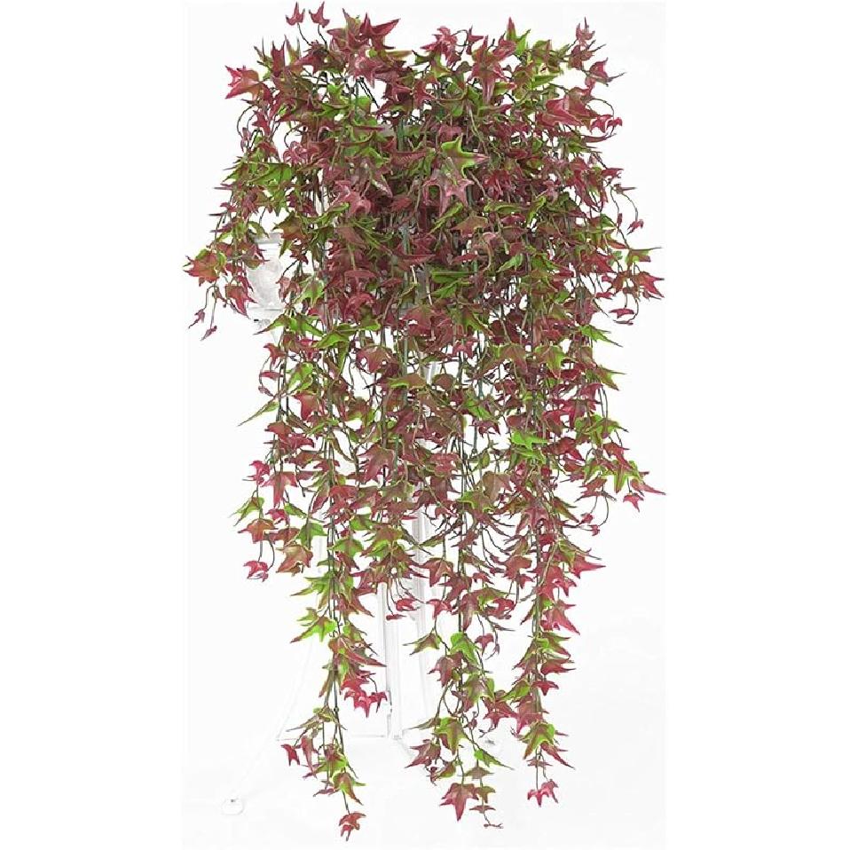 PASYOU Fake Leaves Plants for Christmas Decor, Gold Artificial Shrubs Grass Foliage Plastic Bulk Leaf Indoor Outdoor Home Garden Party Hotel Verandah