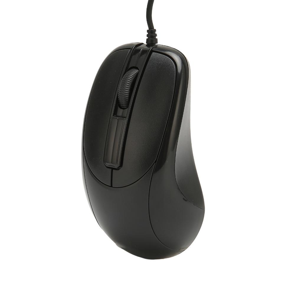 Black Wired for PS2 Optical Mouse Portable Wired Mouse Responsive Ergonomic Mouse Gaming