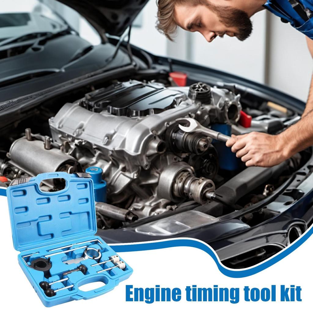 Automotive Timing Tool Camshaft Locking and Belt Adjust Tool for Petrol Engine Camshaft Holding Alignment Professional Kit