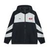 Li Ning Comfortable Minimalist Color Block Hooded Zip Loose Windbreaker Men Outerwear AFDVG91-1