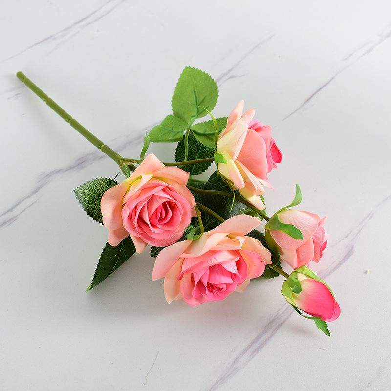 

Имитация фланелевой розы, искусственные цветы, украшения для свадьбы, искусственные цветы, подарок на день святого Валентина шампанского