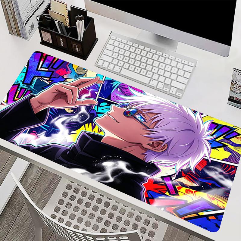 Oversized Mouse Pad Gamer Extended Desk Mat Notbook Keyboard Pad Colorful Gaming Accessories JJujutsu Kaisen Anime Mousepads