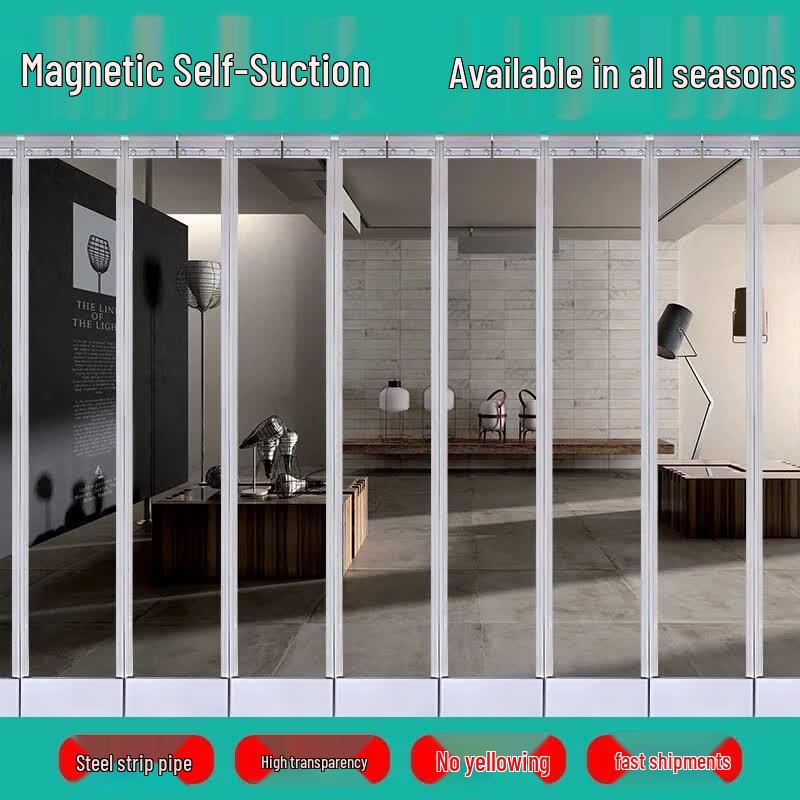 Magnetic PVC Transparent Insulated Door Curtain
