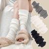 2023 Lolita Leg Warmers Women's Long Socks Wool Knitted Foot Cover Arm Warmer Y2K Autumn Winter Crochet Heap Socks Boot Cuffs