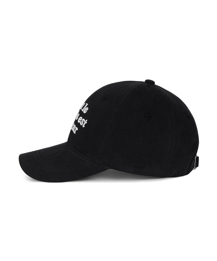 Bajal Tmv Lettering Ball Cap [Twill Black]