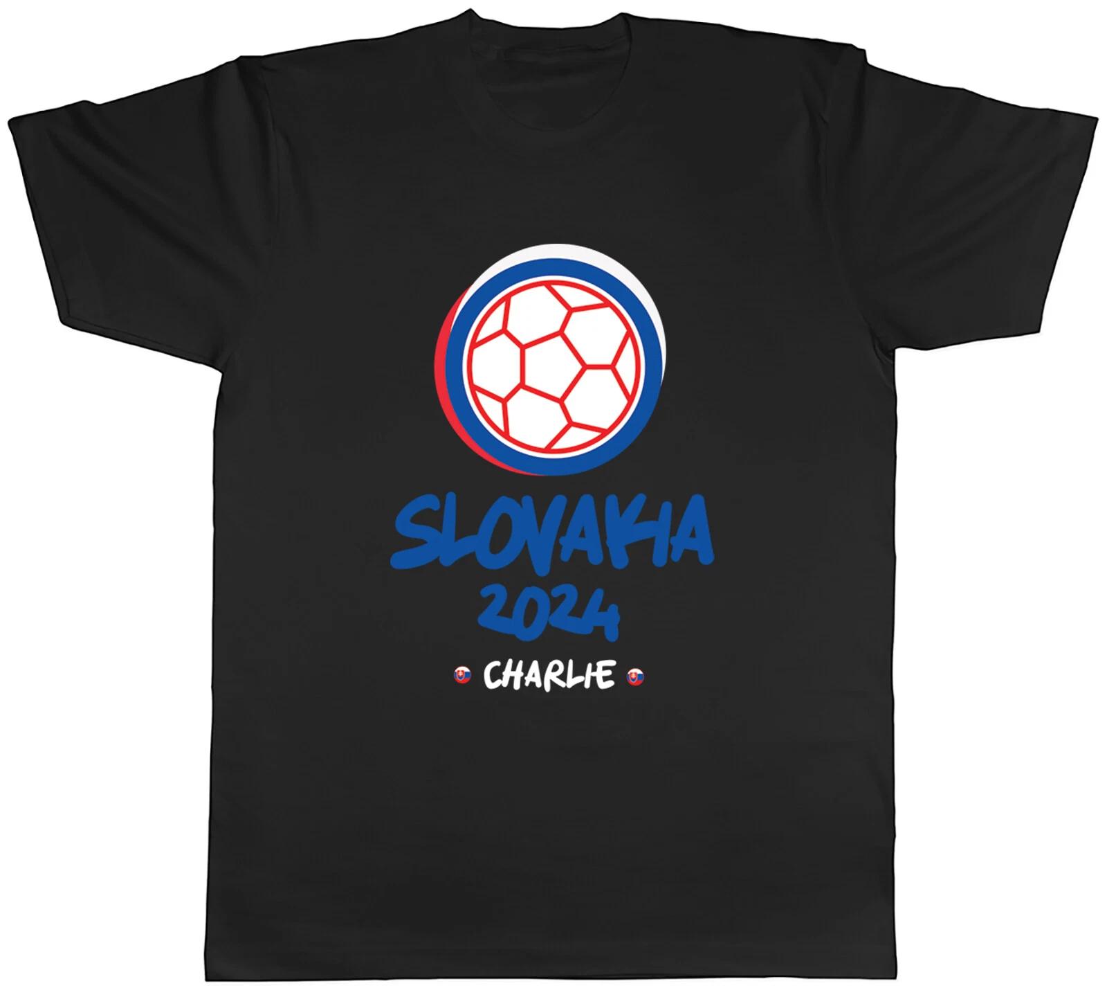 Personalised Slovakia 2024 Mens T-Shirt Football Soccer Supporter Fan Tee Gift XXXXL