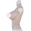 Shaking Silicone Bust for D Skin Color High-grade Silicon-filled Half-body Crossdressing, Cosplay, Disguise, Cup,