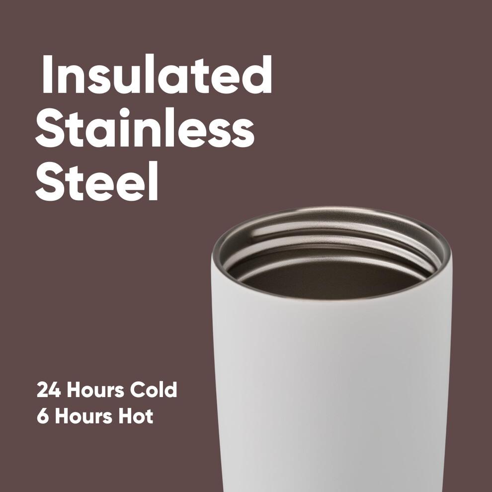 Owala SmoothSip Slider Insulated Stainless Steel Coffee Tumbler,