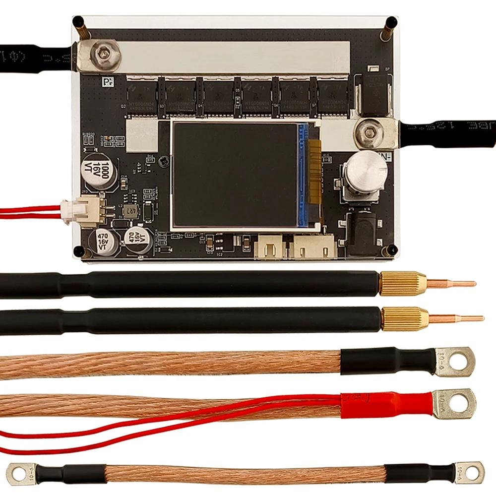 ZK-XW2 Tragbares Punktschweißgerät Dual-Impuls-Upgrade 3000A Punktschweißmaschine DIY 18650 Lithium-Batterie Nickelstahl Kupferblech