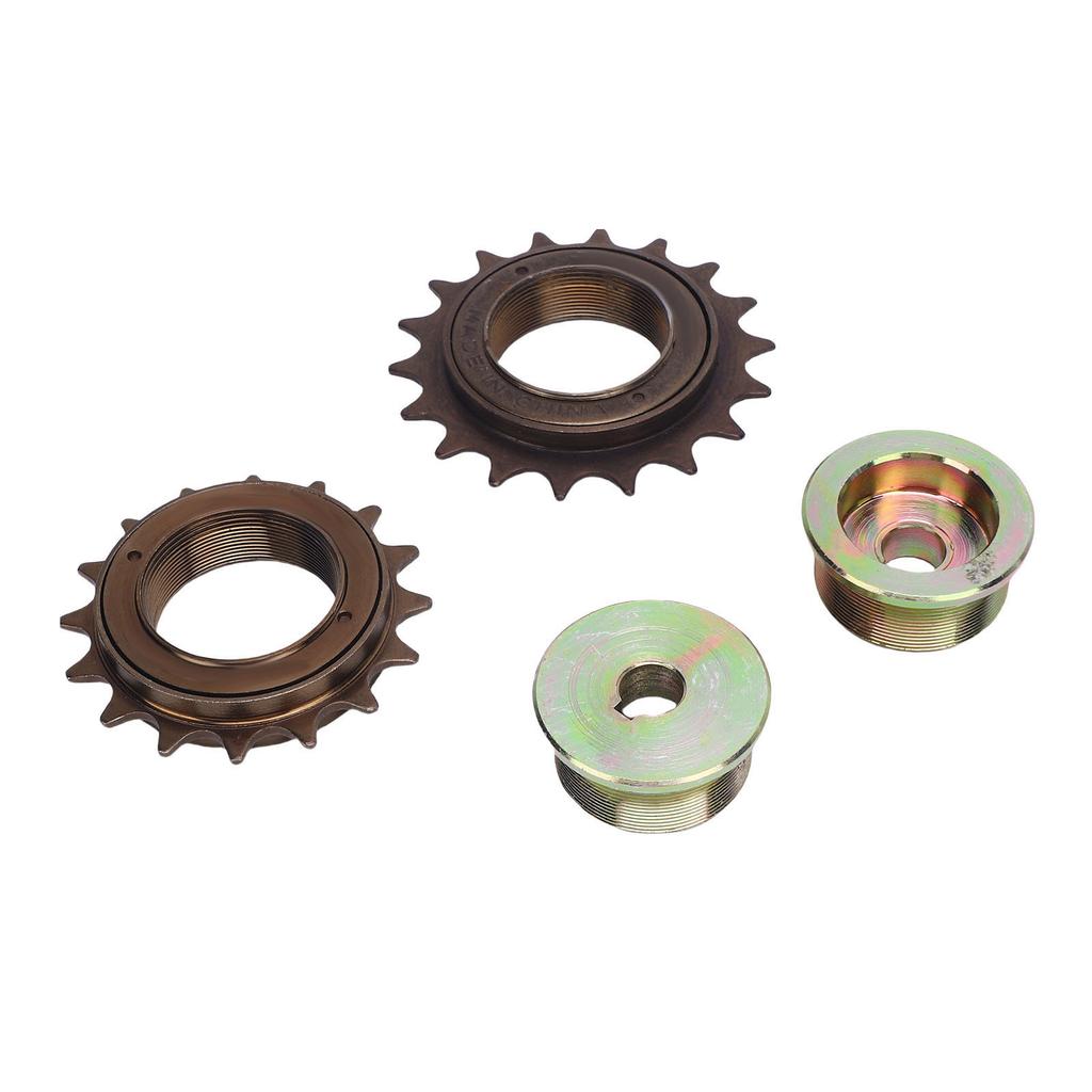 Bike Freewheel and Adapter Kit 16T 18T Flywheel Left Right Drive Adapter Set for Replacement