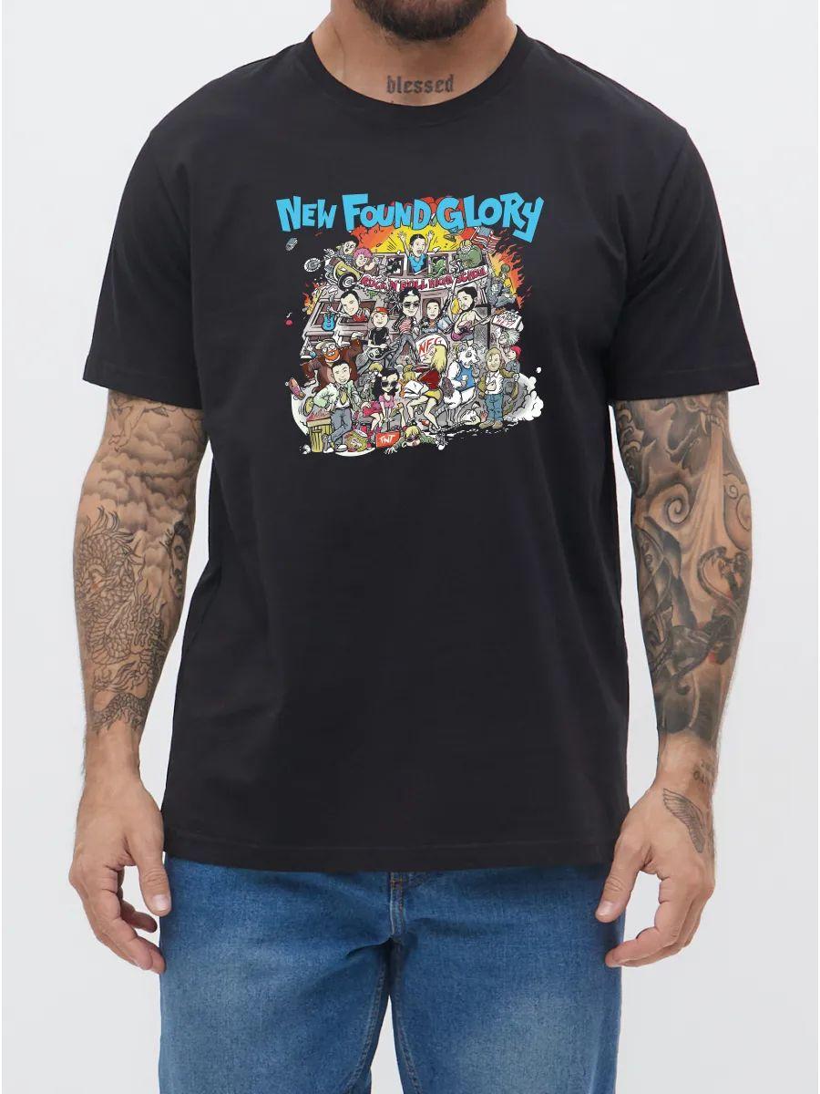 Black New Found Glory punk T-shirt 3XL