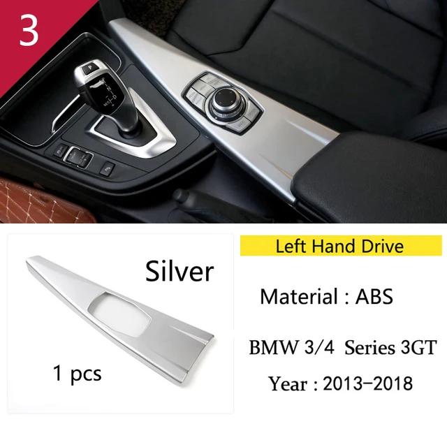 For BMW 3 4 Series F30 F31 F34 F36 Car Styling Interior Buttons Panel Frame Decoration Cover Trim Stainless Steel Accessories