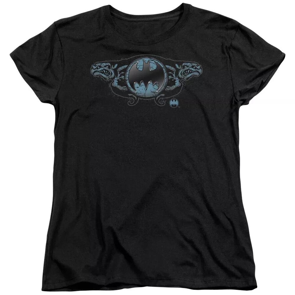 Batman  Two Gargoyles Logo  Women s T-Shirt M