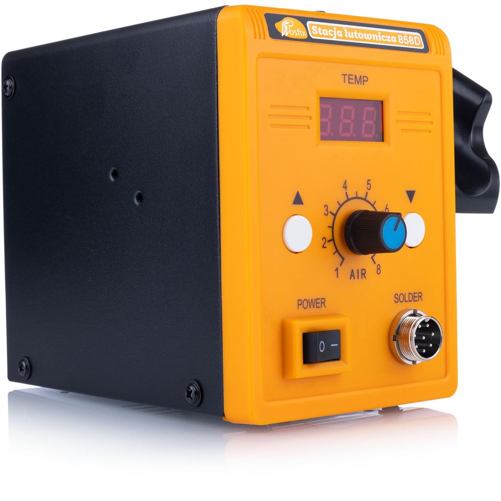 Rosfix 858D Hot-air soldering station + set of 3 nozzles