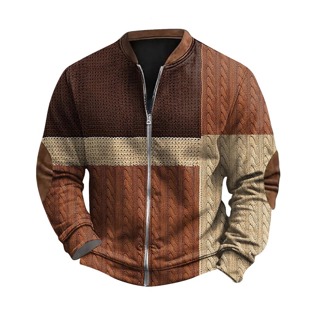 Genser med Retro Casual Gradient-trykt for menn