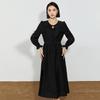 Women's French Retro Mid-Length Long-Sleeve Dress