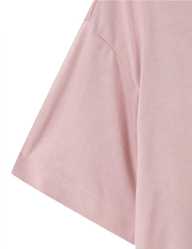 Enbiei Women'S Cutout Short Sleeve T-Shirt Indie Pink