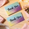 50pcs Thank You Cards, for Online Retailers Small Business Owners, Commercial Decoration Stickers Label Cards Gift Packaging Gif